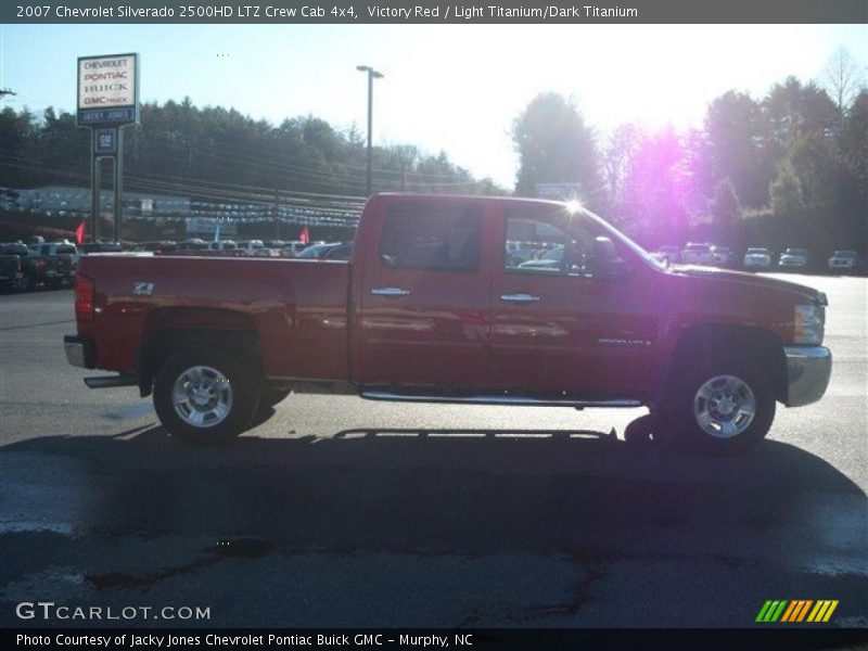 Victory Red / Light Titanium/Dark Titanium 2007 Chevrolet Silverado 2500HD LTZ Crew Cab 4x4