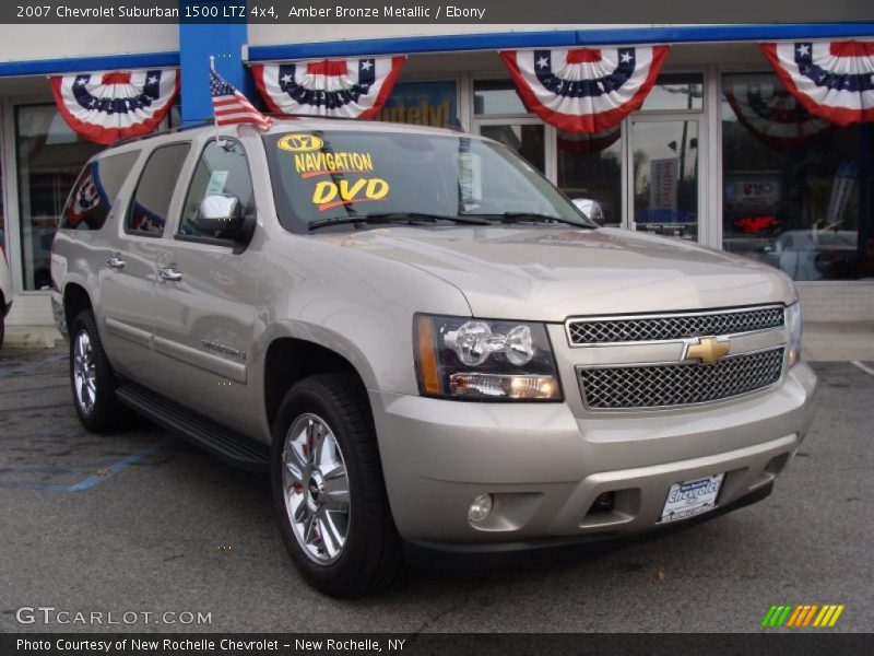 Amber Bronze Metallic / Ebony 2007 Chevrolet Suburban 1500 LTZ 4x4