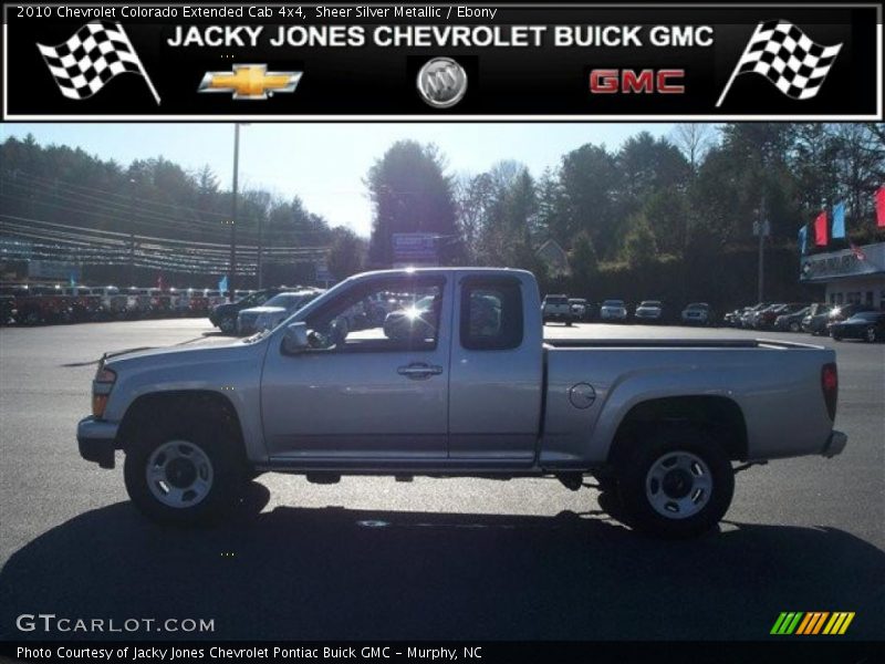 Sheer Silver Metallic / Ebony 2010 Chevrolet Colorado Extended Cab 4x4