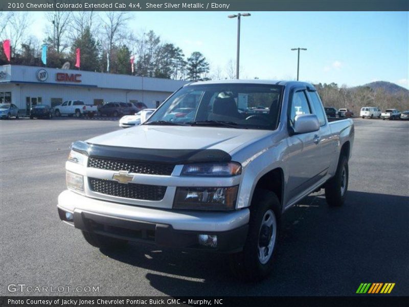 Sheer Silver Metallic / Ebony 2010 Chevrolet Colorado Extended Cab 4x4