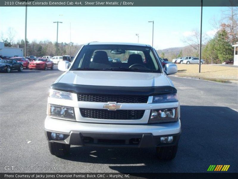 Sheer Silver Metallic / Ebony 2010 Chevrolet Colorado Extended Cab 4x4