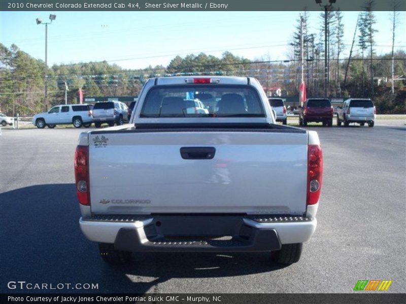 Sheer Silver Metallic / Ebony 2010 Chevrolet Colorado Extended Cab 4x4