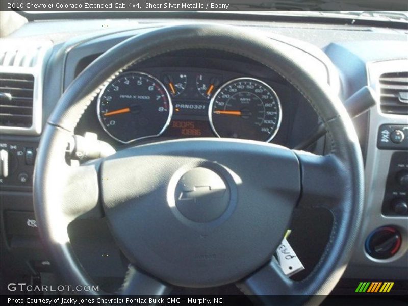 Sheer Silver Metallic / Ebony 2010 Chevrolet Colorado Extended Cab 4x4