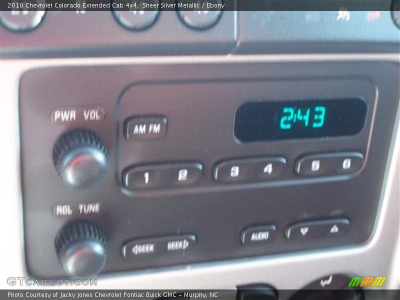 Sheer Silver Metallic / Ebony 2010 Chevrolet Colorado Extended Cab 4x4