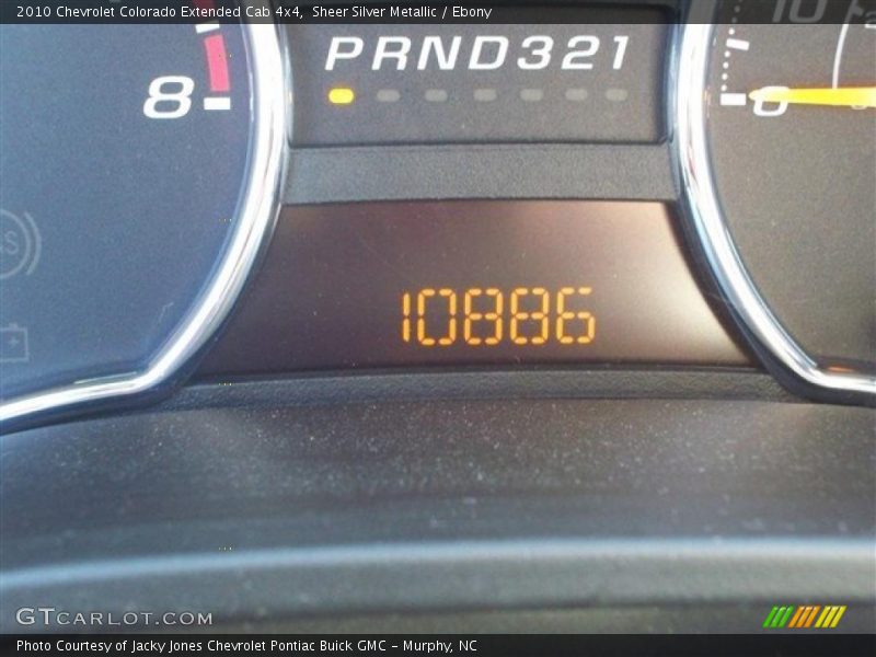 Sheer Silver Metallic / Ebony 2010 Chevrolet Colorado Extended Cab 4x4