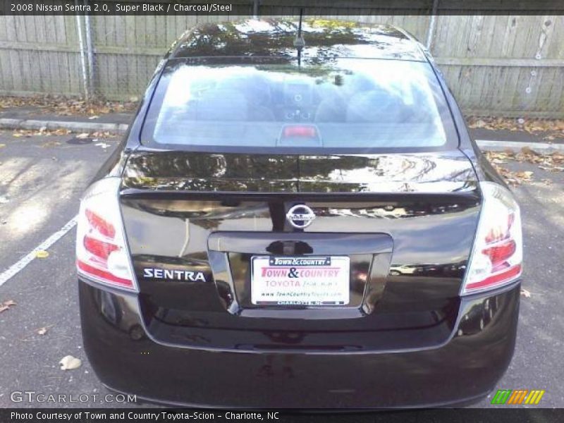Super Black / Charcoal/Steel 2008 Nissan Sentra 2.0