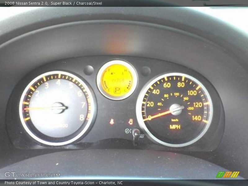 Super Black / Charcoal/Steel 2008 Nissan Sentra 2.0