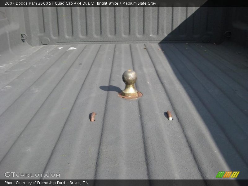 Bright White / Medium Slate Gray 2007 Dodge Ram 3500 ST Quad Cab 4x4 Dually