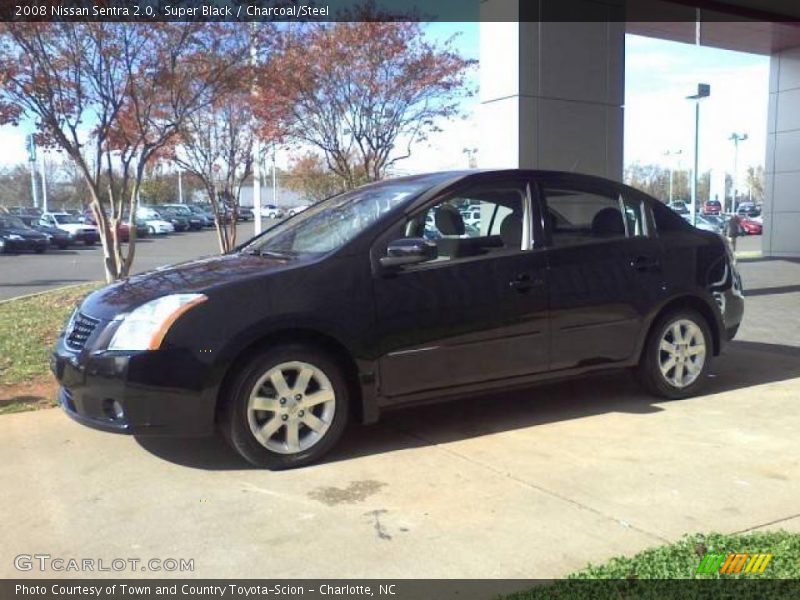Super Black / Charcoal/Steel 2008 Nissan Sentra 2.0
