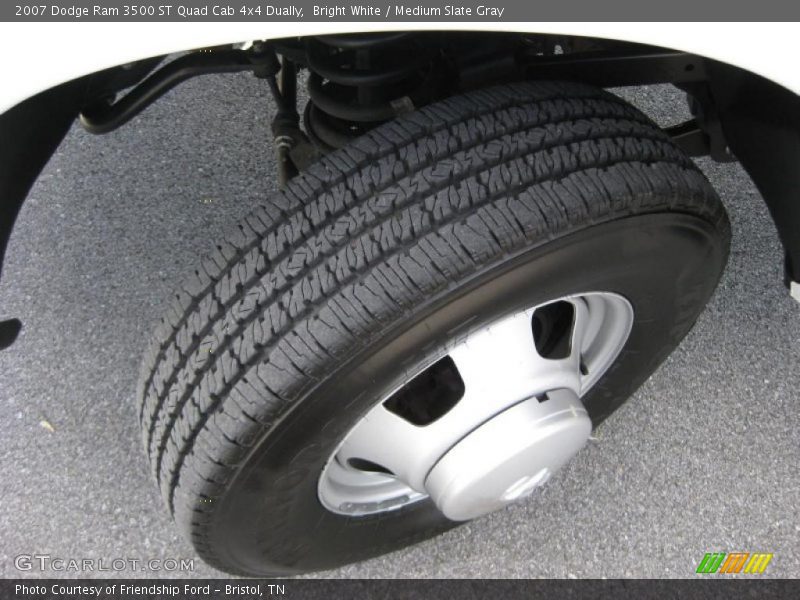 Bright White / Medium Slate Gray 2007 Dodge Ram 3500 ST Quad Cab 4x4 Dually