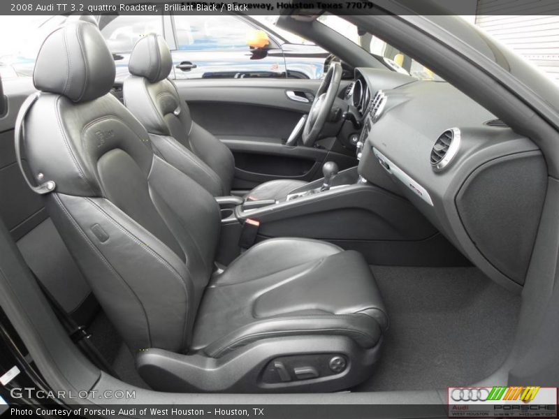 Brilliant Black / Black 2008 Audi TT 3.2 quattro Roadster