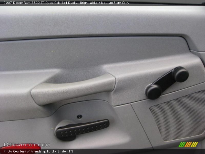 Bright White / Medium Slate Gray 2007 Dodge Ram 3500 ST Quad Cab 4x4 Dually