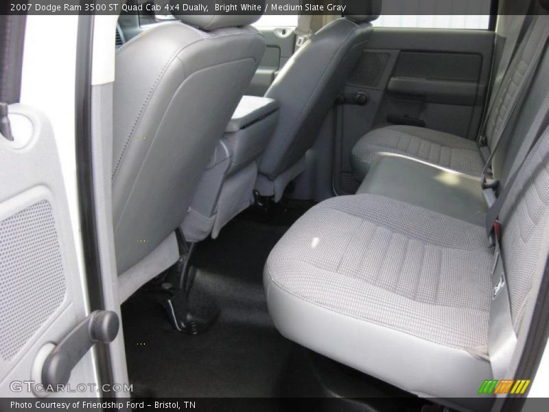Bright White / Medium Slate Gray 2007 Dodge Ram 3500 ST Quad Cab 4x4 Dually