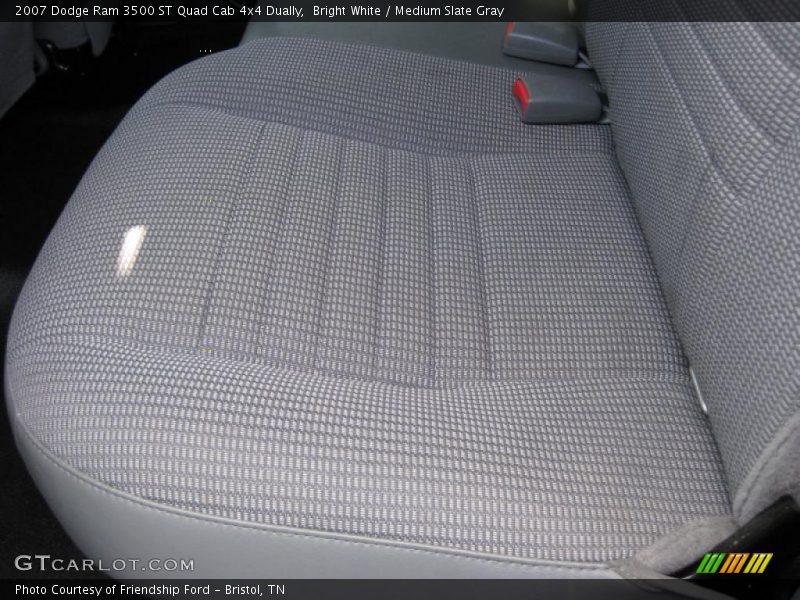 Bright White / Medium Slate Gray 2007 Dodge Ram 3500 ST Quad Cab 4x4 Dually