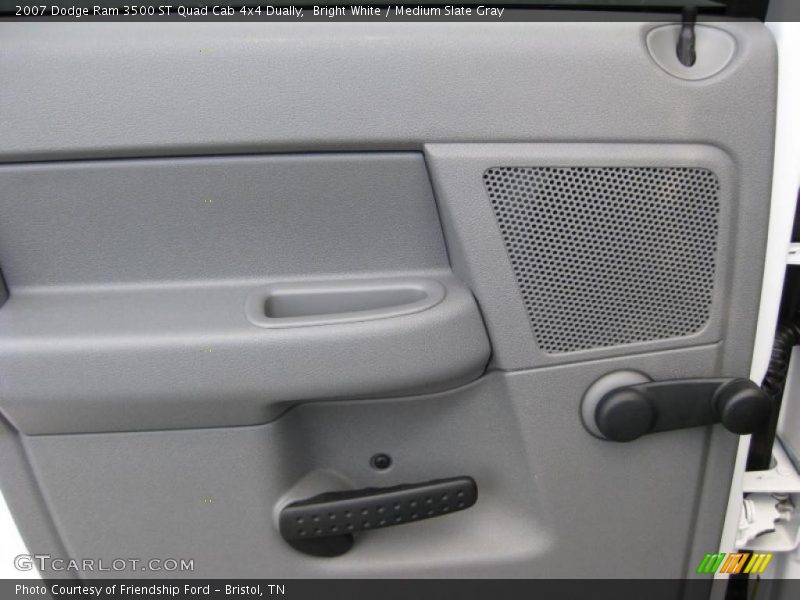 Bright White / Medium Slate Gray 2007 Dodge Ram 3500 ST Quad Cab 4x4 Dually