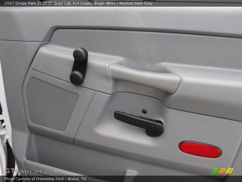 Bright White / Medium Slate Gray 2007 Dodge Ram 3500 ST Quad Cab 4x4 Dually