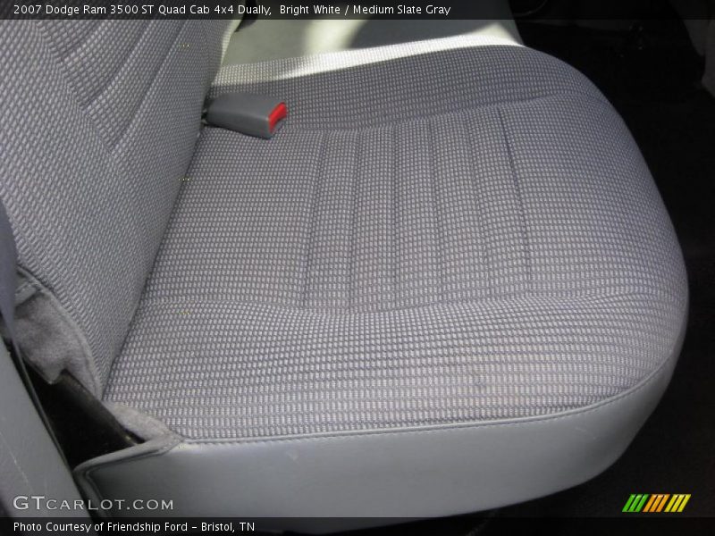 Bright White / Medium Slate Gray 2007 Dodge Ram 3500 ST Quad Cab 4x4 Dually