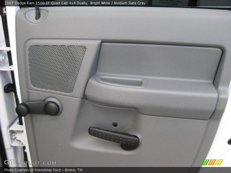 Bright White / Medium Slate Gray 2007 Dodge Ram 3500 ST Quad Cab 4x4 Dually