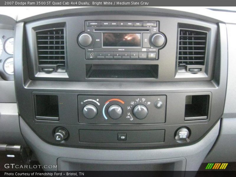 Bright White / Medium Slate Gray 2007 Dodge Ram 3500 ST Quad Cab 4x4 Dually