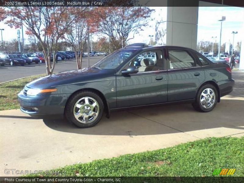 Medium Blue / Gray 2002 Saturn L Series L300 Sedan