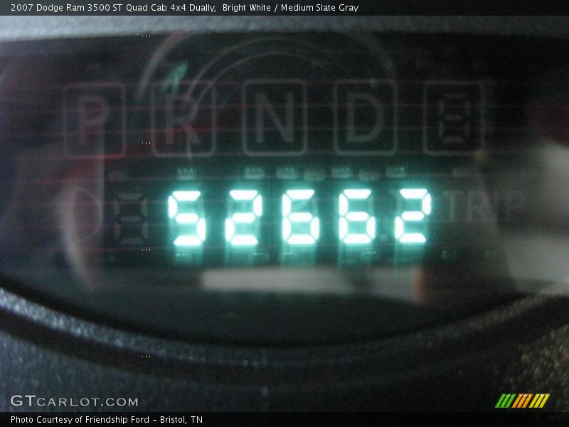 Bright White / Medium Slate Gray 2007 Dodge Ram 3500 ST Quad Cab 4x4 Dually