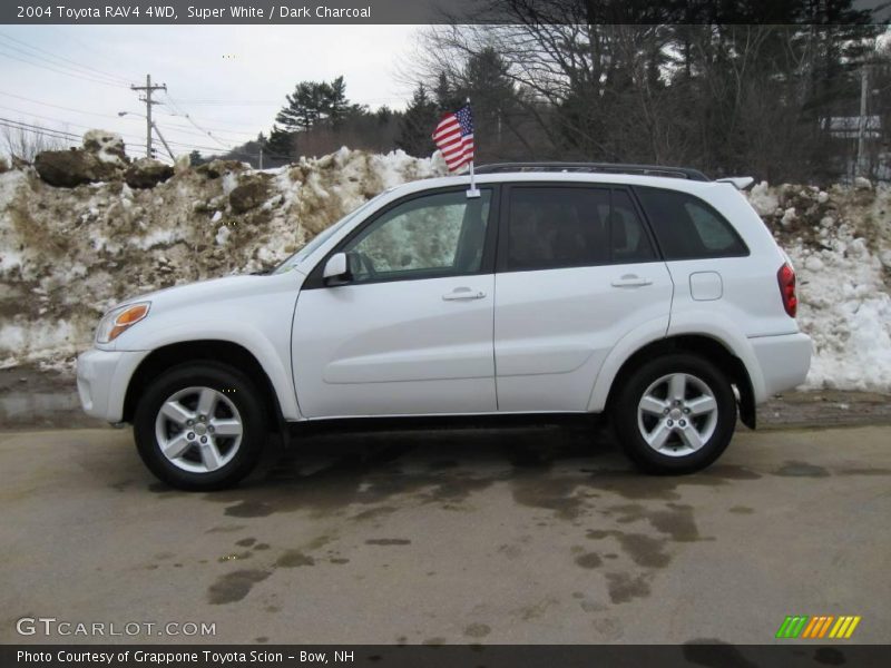 Super White / Dark Charcoal 2004 Toyota RAV4 4WD