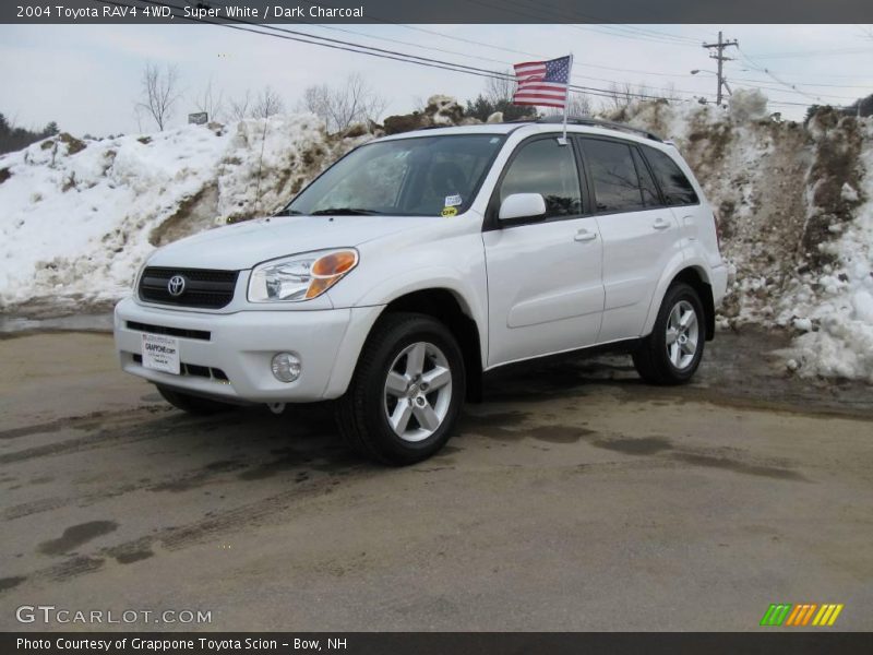 Super White / Dark Charcoal 2004 Toyota RAV4 4WD
