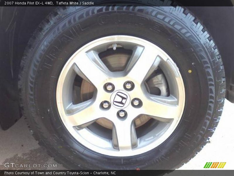 Taffeta White / Saddle 2007 Honda Pilot EX-L 4WD