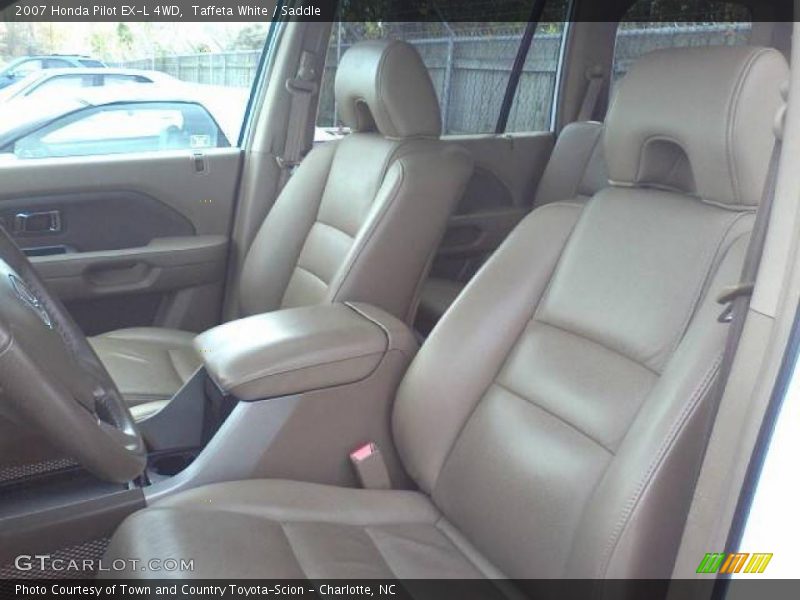 Taffeta White / Saddle 2007 Honda Pilot EX-L 4WD