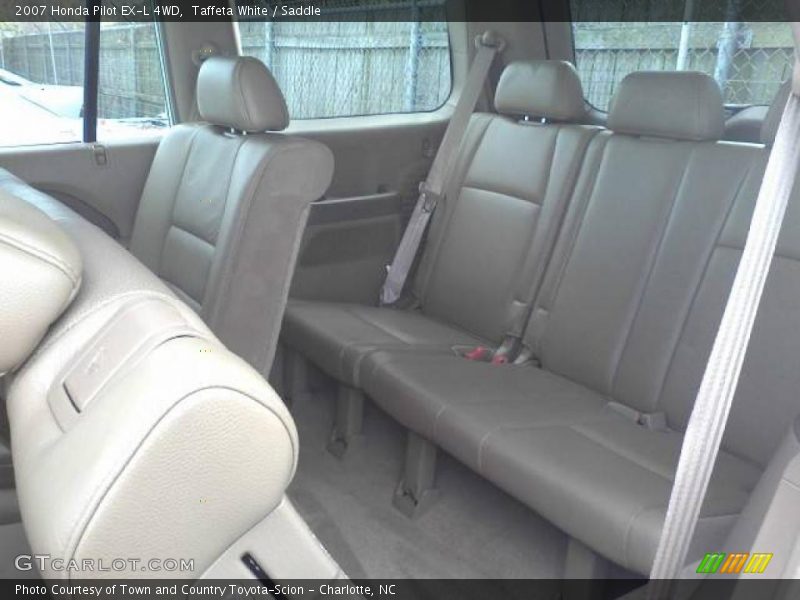 Taffeta White / Saddle 2007 Honda Pilot EX-L 4WD