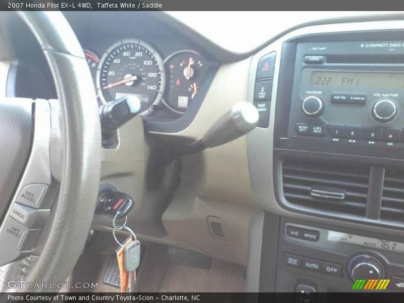 Taffeta White / Saddle 2007 Honda Pilot EX-L 4WD