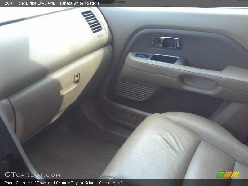 Taffeta White / Saddle 2007 Honda Pilot EX-L 4WD