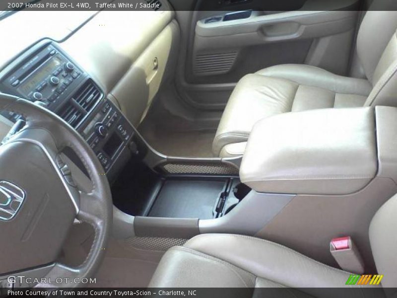 Taffeta White / Saddle 2007 Honda Pilot EX-L 4WD