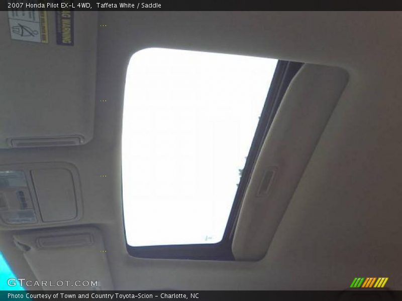 Taffeta White / Saddle 2007 Honda Pilot EX-L 4WD