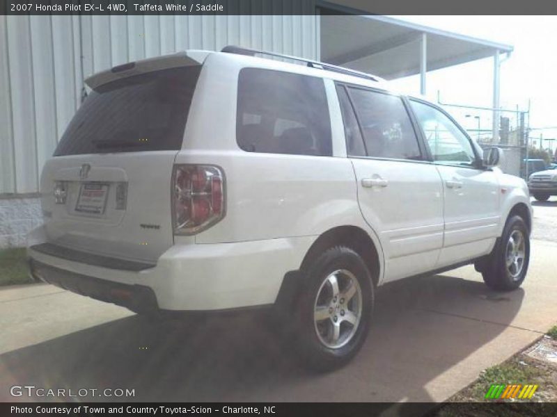 Taffeta White / Saddle 2007 Honda Pilot EX-L 4WD