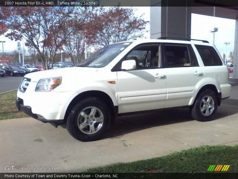 Taffeta White / Saddle 2007 Honda Pilot EX-L 4WD