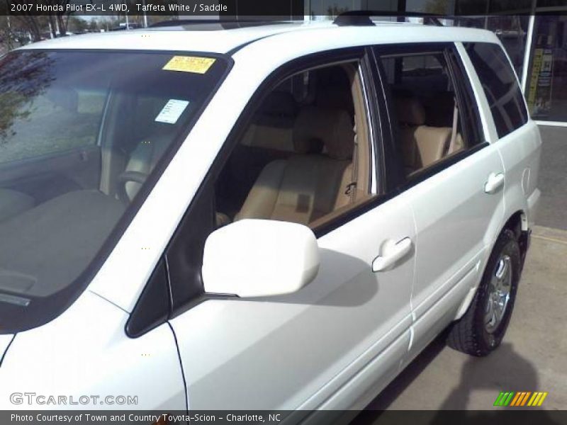 Taffeta White / Saddle 2007 Honda Pilot EX-L 4WD