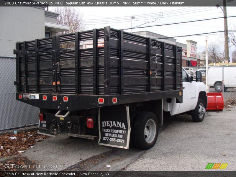 Summit White / Dark Titanium 2008 Chevrolet Silverado 3500HD Regular Cab 4x4 Chassis Dump Truck