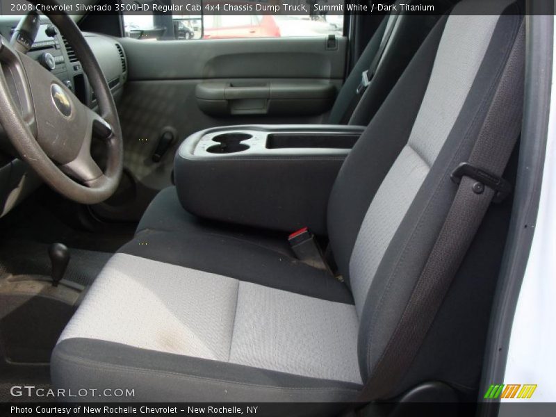 Summit White / Dark Titanium 2008 Chevrolet Silverado 3500HD Regular Cab 4x4 Chassis Dump Truck
