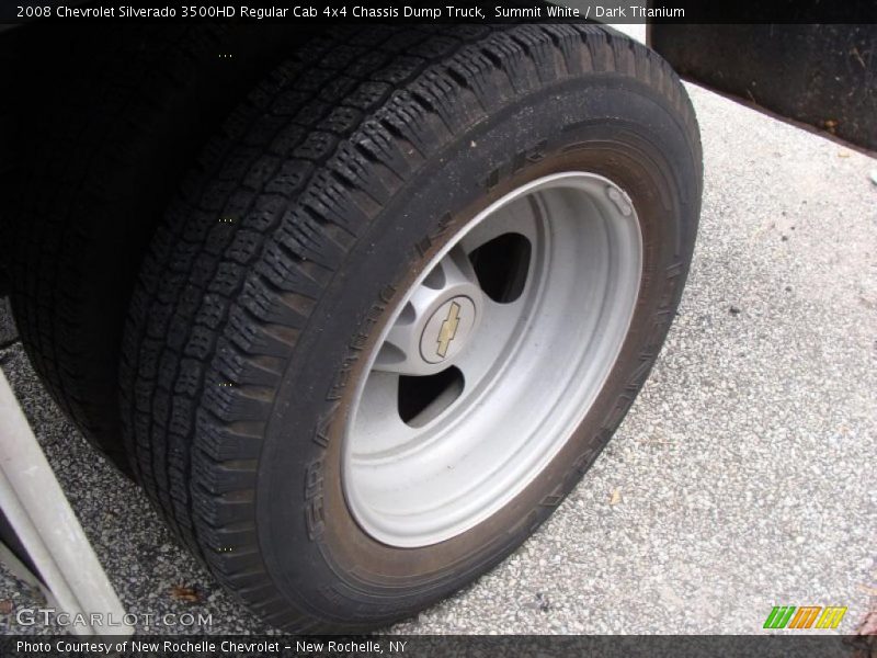 Summit White / Dark Titanium 2008 Chevrolet Silverado 3500HD Regular Cab 4x4 Chassis Dump Truck