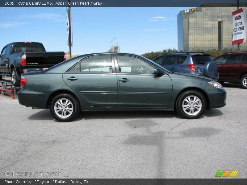Aspen Green Pearl / Gray 2005 Toyota Camry LE V6