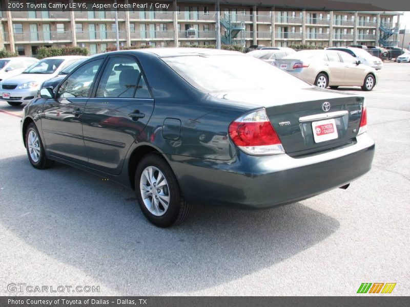 Aspen Green Pearl / Gray 2005 Toyota Camry LE V6