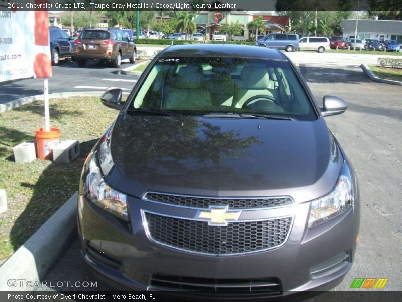 Taupe Gray Metallic / Cocoa/Light Neutral Leather 2011 Chevrolet Cruze LTZ