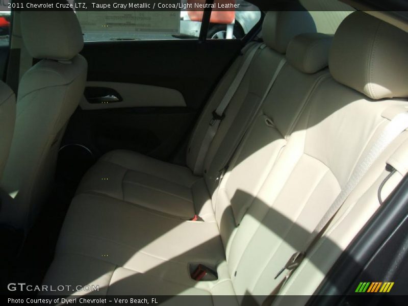 Taupe Gray Metallic / Cocoa/Light Neutral Leather 2011 Chevrolet Cruze LTZ