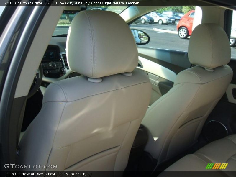 Taupe Gray Metallic / Cocoa/Light Neutral Leather 2011 Chevrolet Cruze LTZ