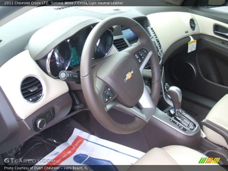 Cocoa/Light Neutral Leather Interior - 2011 Cruze LTZ 