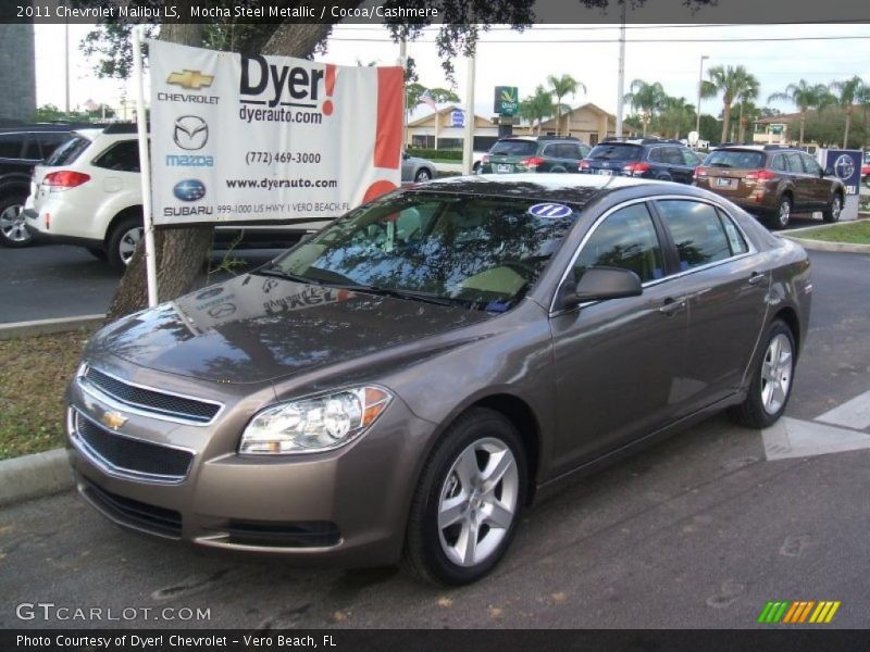 Mocha Steel Metallic / Cocoa/Cashmere 2011 Chevrolet Malibu LS