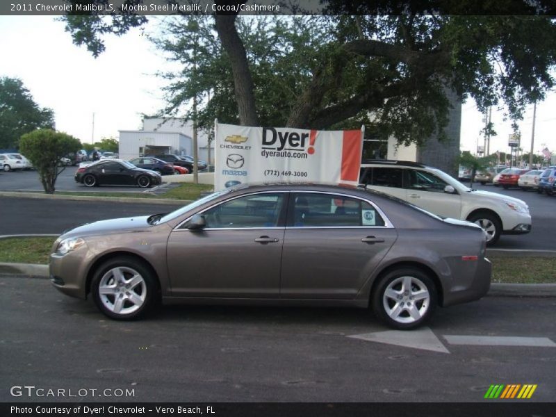 Mocha Steel Metallic / Cocoa/Cashmere 2011 Chevrolet Malibu LS