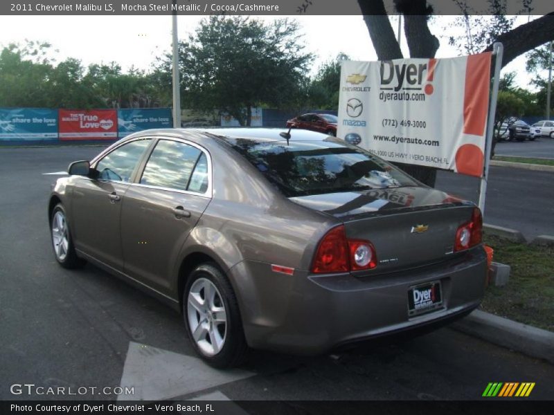 Mocha Steel Metallic / Cocoa/Cashmere 2011 Chevrolet Malibu LS