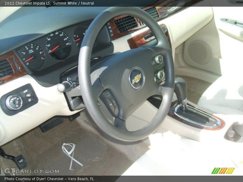 Summit White / Neutral 2011 Chevrolet Impala LS